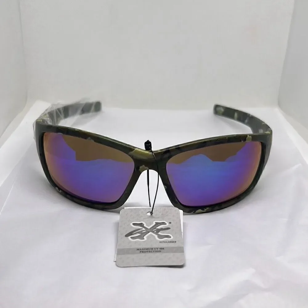 X-Loop Camouflage Mirrored Mens Sunglasses